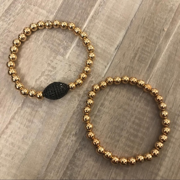 2PC Golden Stretchable Bracelet - Picture 5 of 7